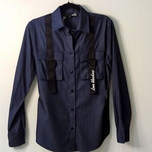 Love Moschino denim blouse